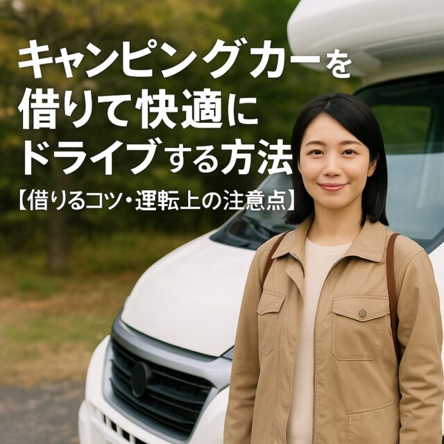 キャンピングカーを借りて快適にドライブする方法