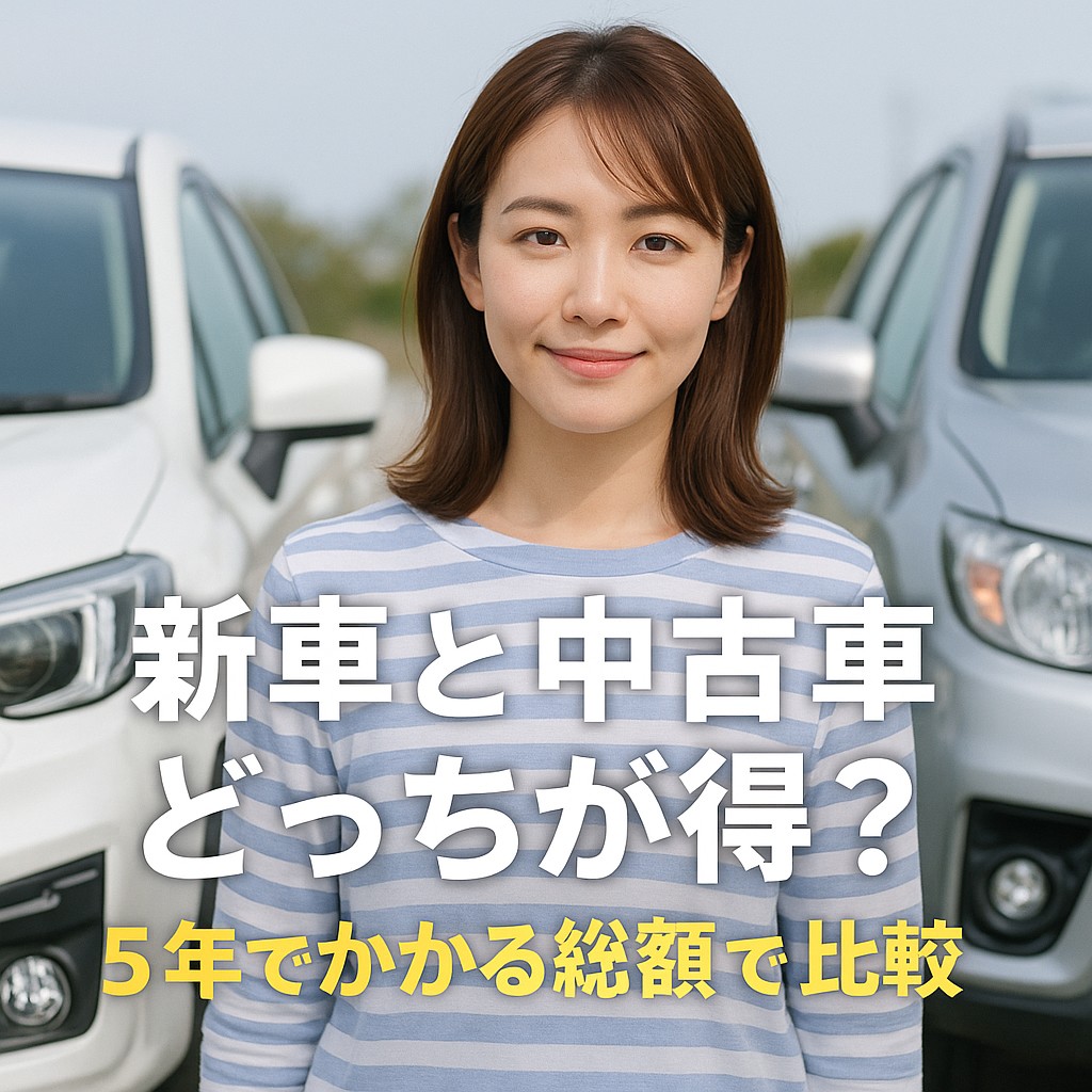 新車と中古車どっちが得? 5年でかかる総額(TCO)で比較