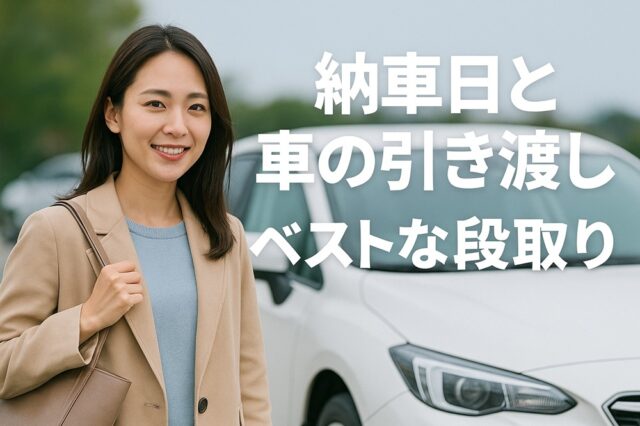 納車日と車の引き渡し、ベストな段取り