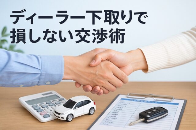 ディーラー下取りで損しない交渉術