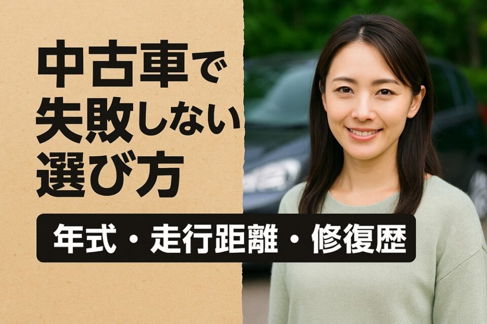 中古車で失敗しない選び方